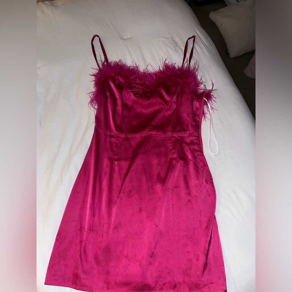 White Fox Hot Pink Mini Dress size medium